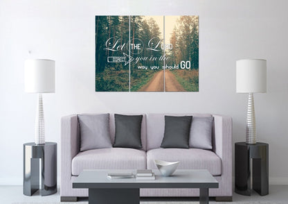 Let The Lord Direct You In The Way You Should Go Canvas Wall Art Print - Christian Canvas Wall Art