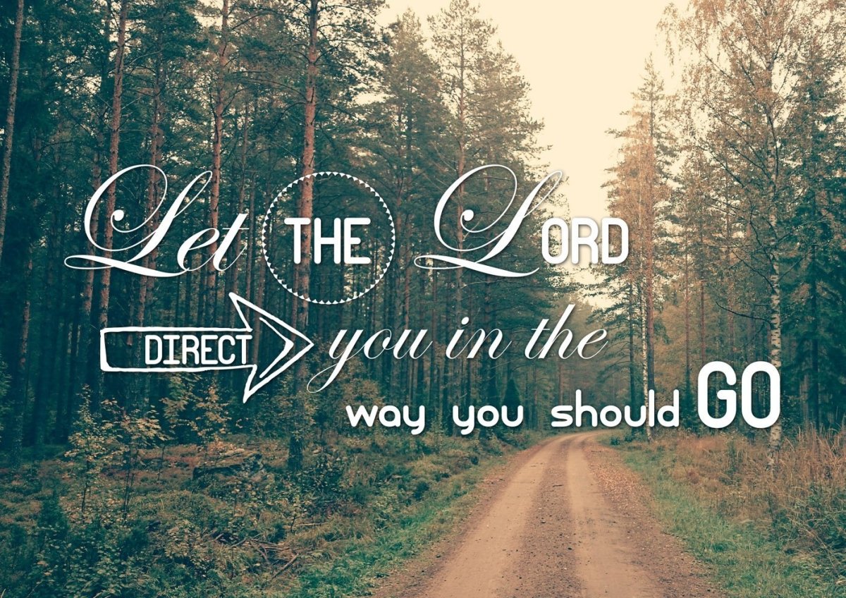 Let The Lord Direct You In The Way You Should Go Canvas Wall Art Print - Christian Canvas Wall Art