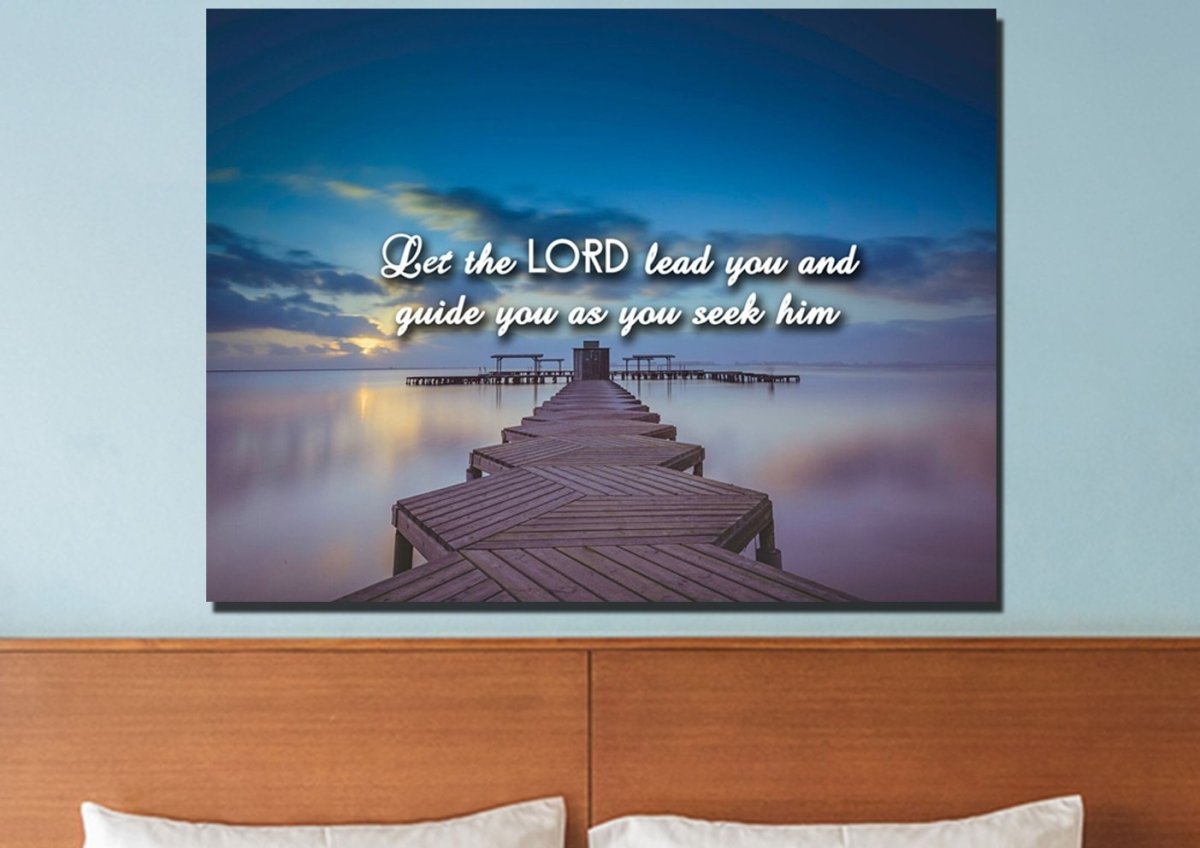 Let The Lord Lead You Canvas Wall Art Print - Christian Canvas Wall Art