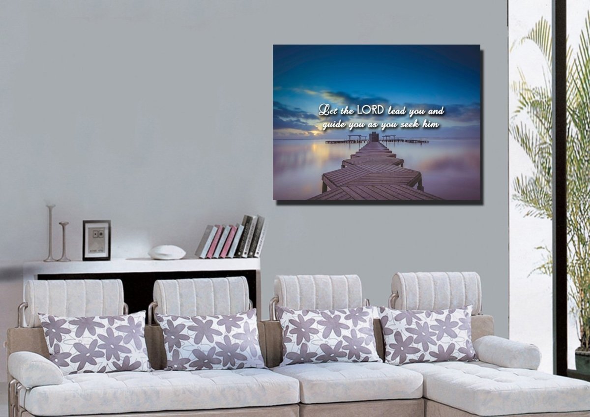 Let The Lord Lead You Canvas Wall Art Print - Christian Canvas Wall Art
