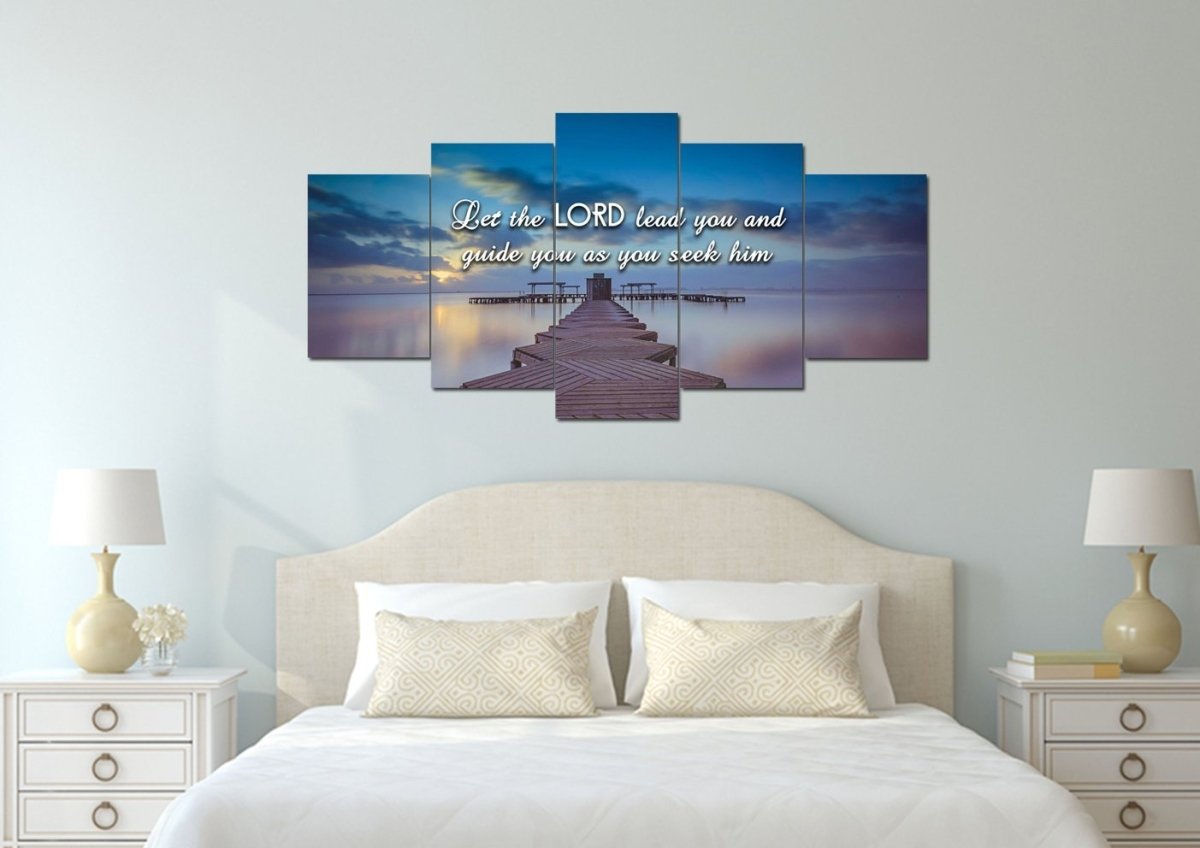 Let The Lord Lead You Canvas Wall Art Print - Christian Canvas Wall Art