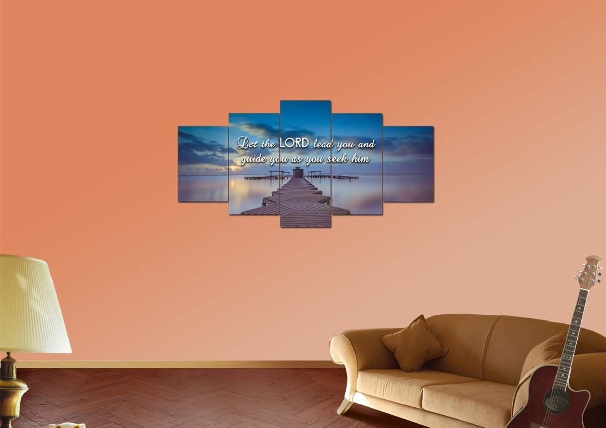 Let The Lord Lead You Canvas Wall Art Print - Christian Canvas Wall Art