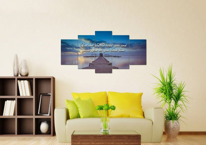 Let The Lord Lead You Canvas Wall Art Print - Christian Canvas Wall Art