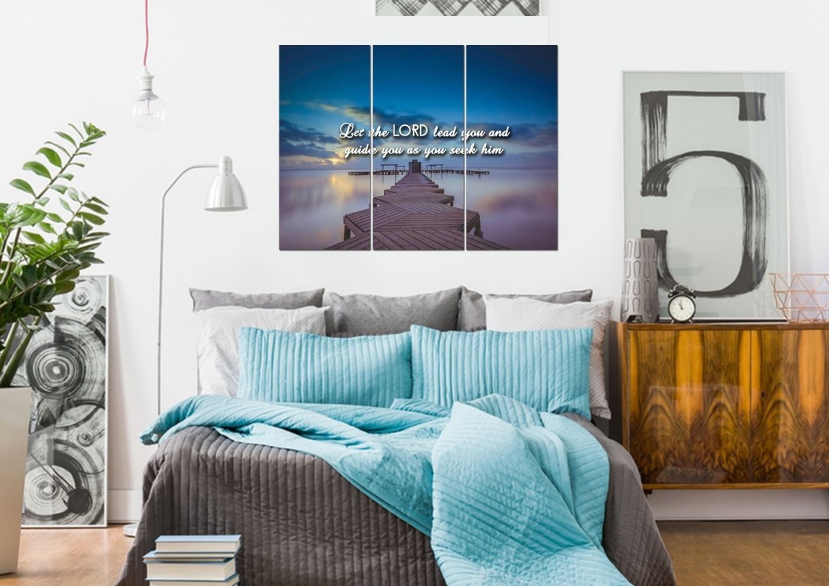Let The Lord Lead You Canvas Wall Art Print - Christian Canvas Wall Art