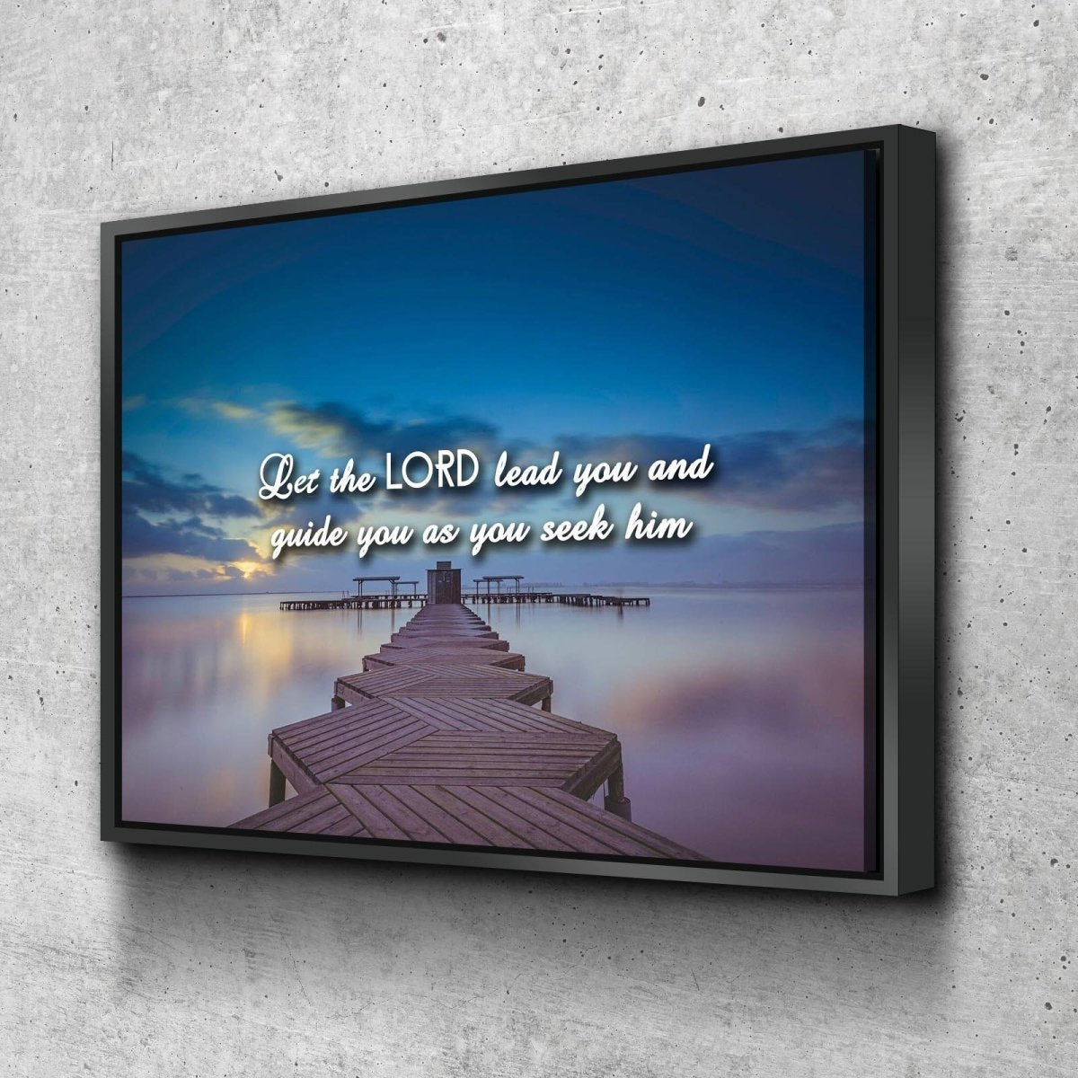 Let The Lord Lead You Canvas Wall Art Print - Christian Canvas Wall Art