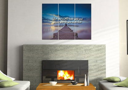 Let The Lord Lead You Canvas Wall Art Print - Christian Canvas Wall Art