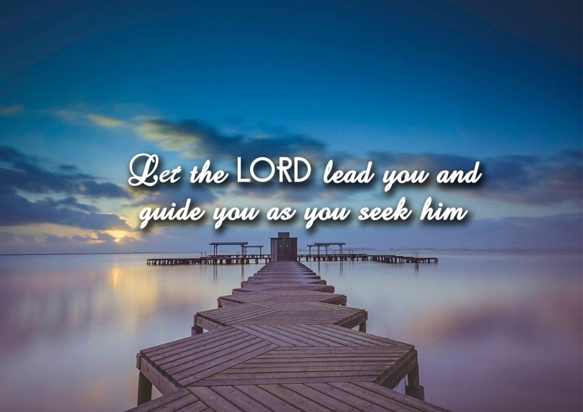 Let The Lord Lead You Canvas Wall Art Print - Christian Canvas Wall Art