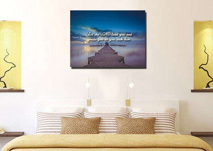 Let The Lord Lead You Canvas Wall Art Print - Christian Canvas Wall Art