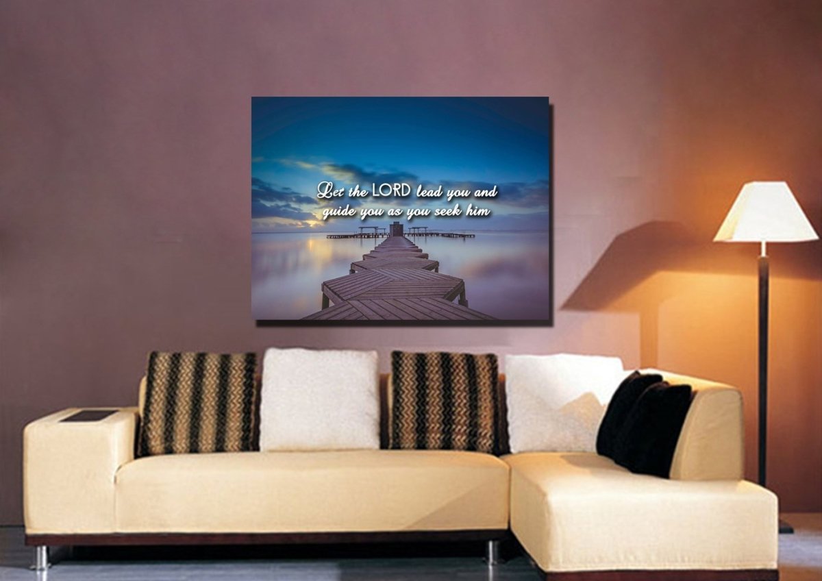 Let The Lord Lead You Canvas Wall Art Print - Christian Canvas Wall Art