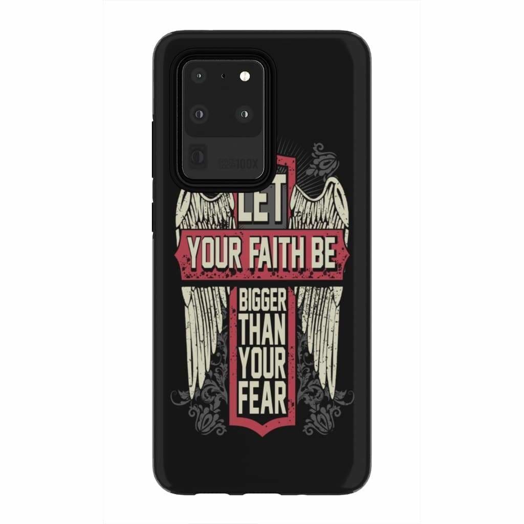 Let Your Faith Be Bigger Than Your Fear Christian Phone Case - Inspirational Bible Scripture iPhone Cases