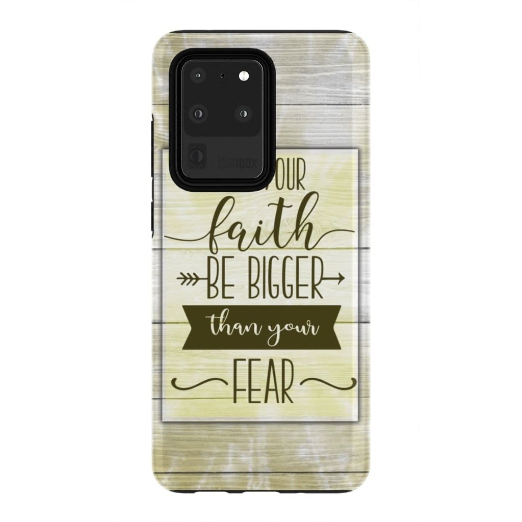 Let Your Faith Be Bigger Than Your Fear Phone Case - Faith Phone Cases - Inspirational Bible Scripture iPhone Cases