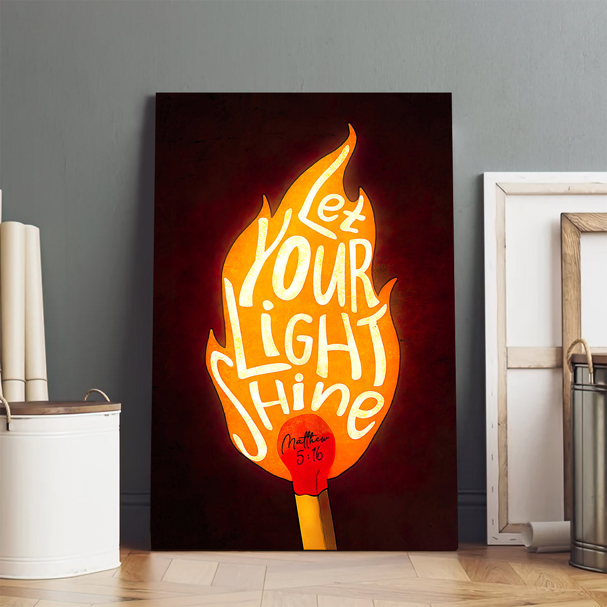 Let Your Light Shine Canvas Christian Wall Art - Wall Decorator