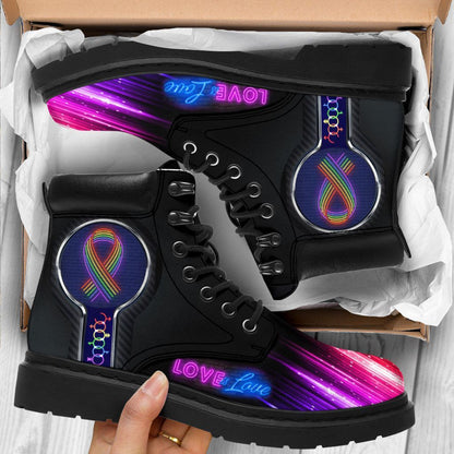 Lgbt Love Is Love Tbl Boots - Christian Shoes For Men And Women