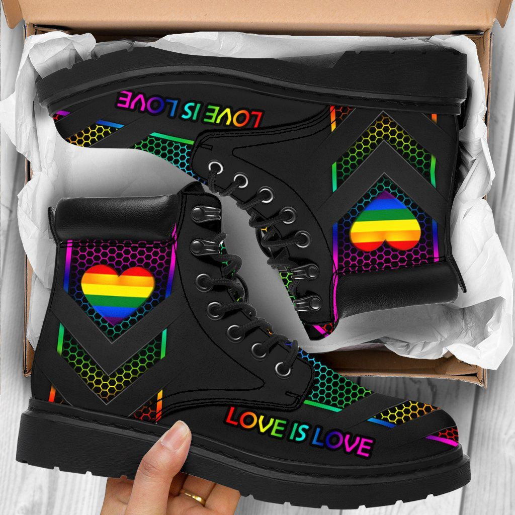 Lgbt Love Is Love Tbl Boots 2 - Christian Shoes For Men And Women