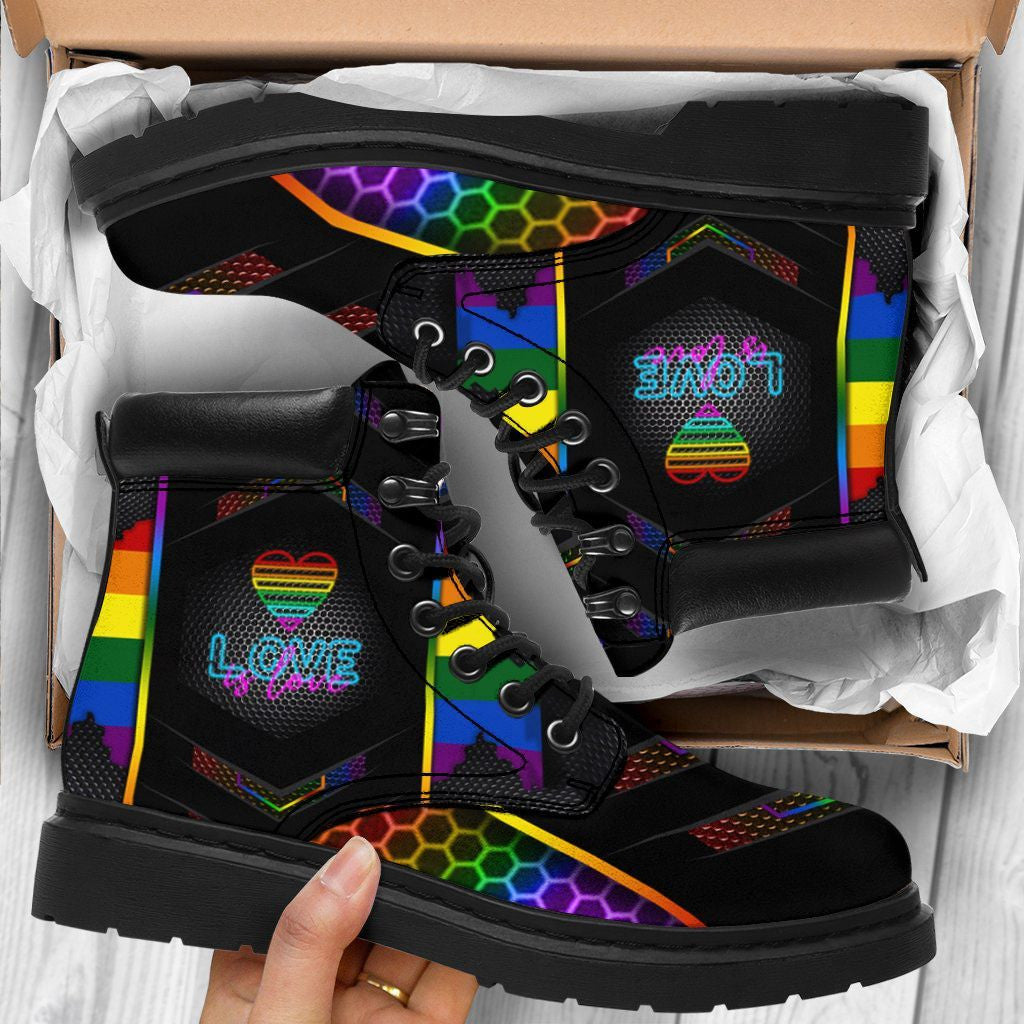 Lgbt Love Is Love Tbl Boots 3 - Christian Shoes For Men And Women