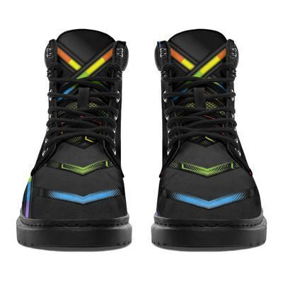 Lgbt Rainbow Heart Tbl Boots - Christian Shoes For Men And Women