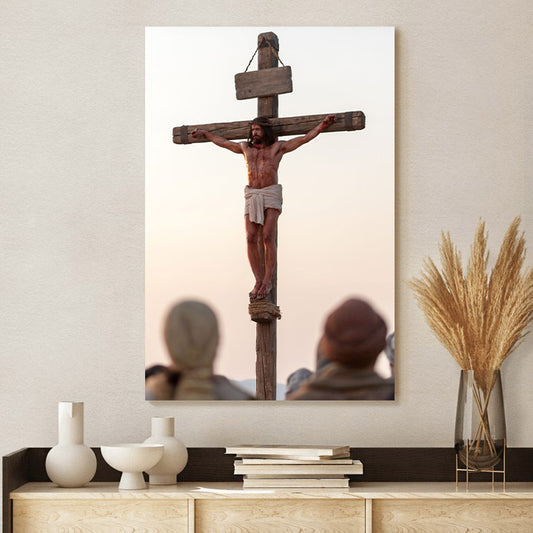 Life Of Jesus Christ Crucifixion Canvas Wall Art - Easter Canvas Painting - Religious Easter Decorations