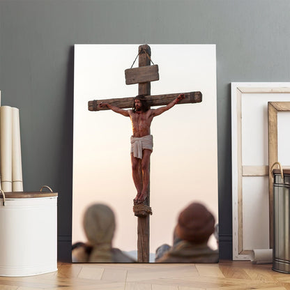 Life Of Jesus Christ Crucifixion Canvas Wall Art - Easter Canvas Painting - Religious Easter Decorations