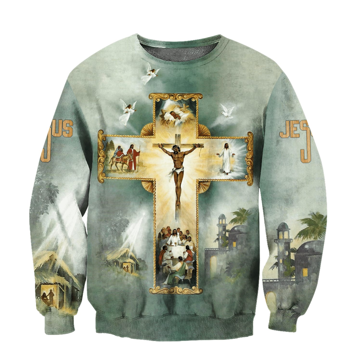 Life Of Jesus Jesus Cross Jesus - Christian Sweatshirt For Women & Men