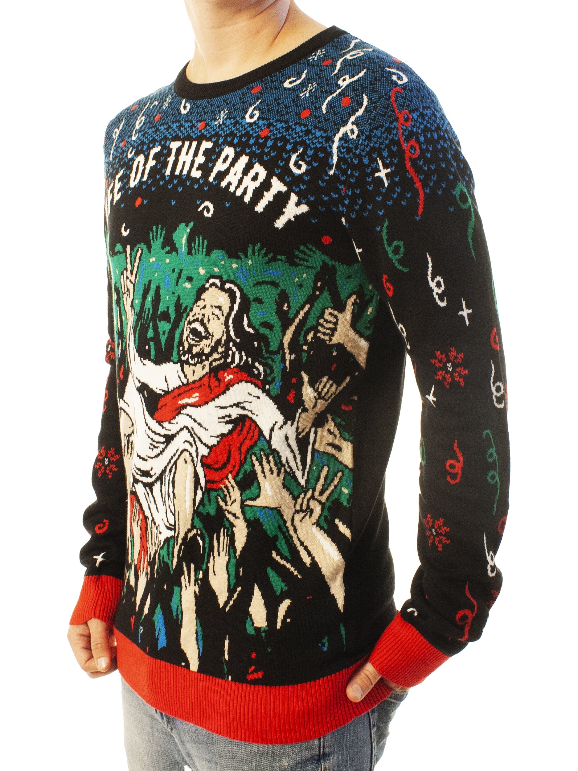 Life Of The Party Jesus Funny Ugly Christmas Sweater - Xmas Gifts For Him Or Her - Jesus Christ Sweater - God Gifts Idea
