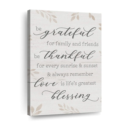 Life's Greatest Blessing Canvas Wall Art - Canvas Religious Wall Art - Christian Wall Decor Living Room