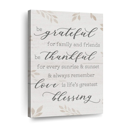 Life's Greatest Blessing Canvas Wall Art - Canvas Religious Wall Art - Christian Wall Decor Living Room