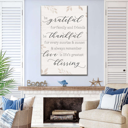 Life's Greatest Blessing Canvas Wall Art - Canvas Religious Wall Art - Christian Wall Decor Living Room