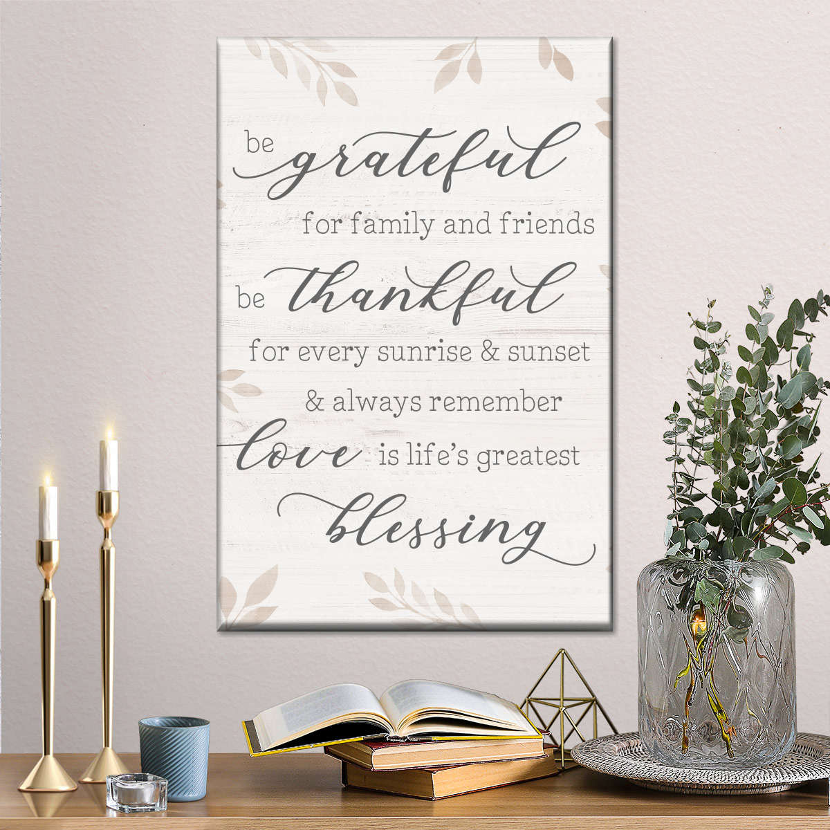 Life's Greatest Blessing Canvas Wall Art - Canvas Religious Wall Art - Christian Wall Decor Living Room
