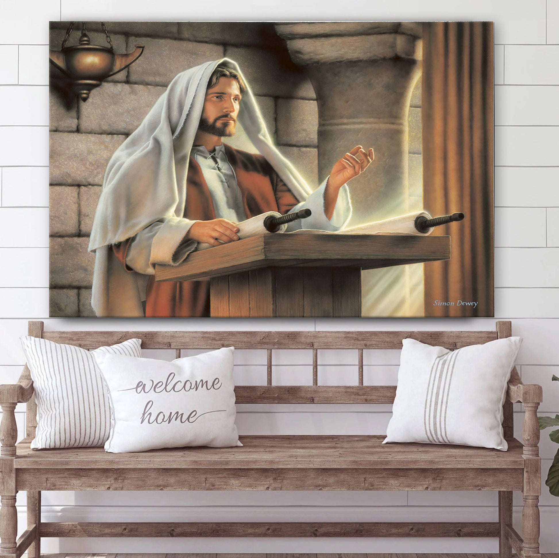 Light And Truth  Canvas Picture - Jesus Christ Canvas Art - Christian Wall Art