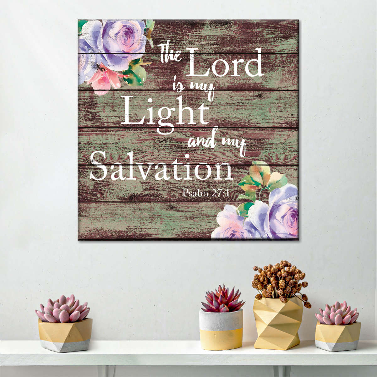 Light I Square Canvas Art - Christian Wall Decor - Christian Wall Hanging