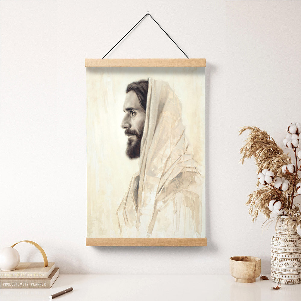 Light Of The World_5849 Hanging Canvas Wall Art - Jesus Picture - Jesus Portrait Canvas - Religious Canvas