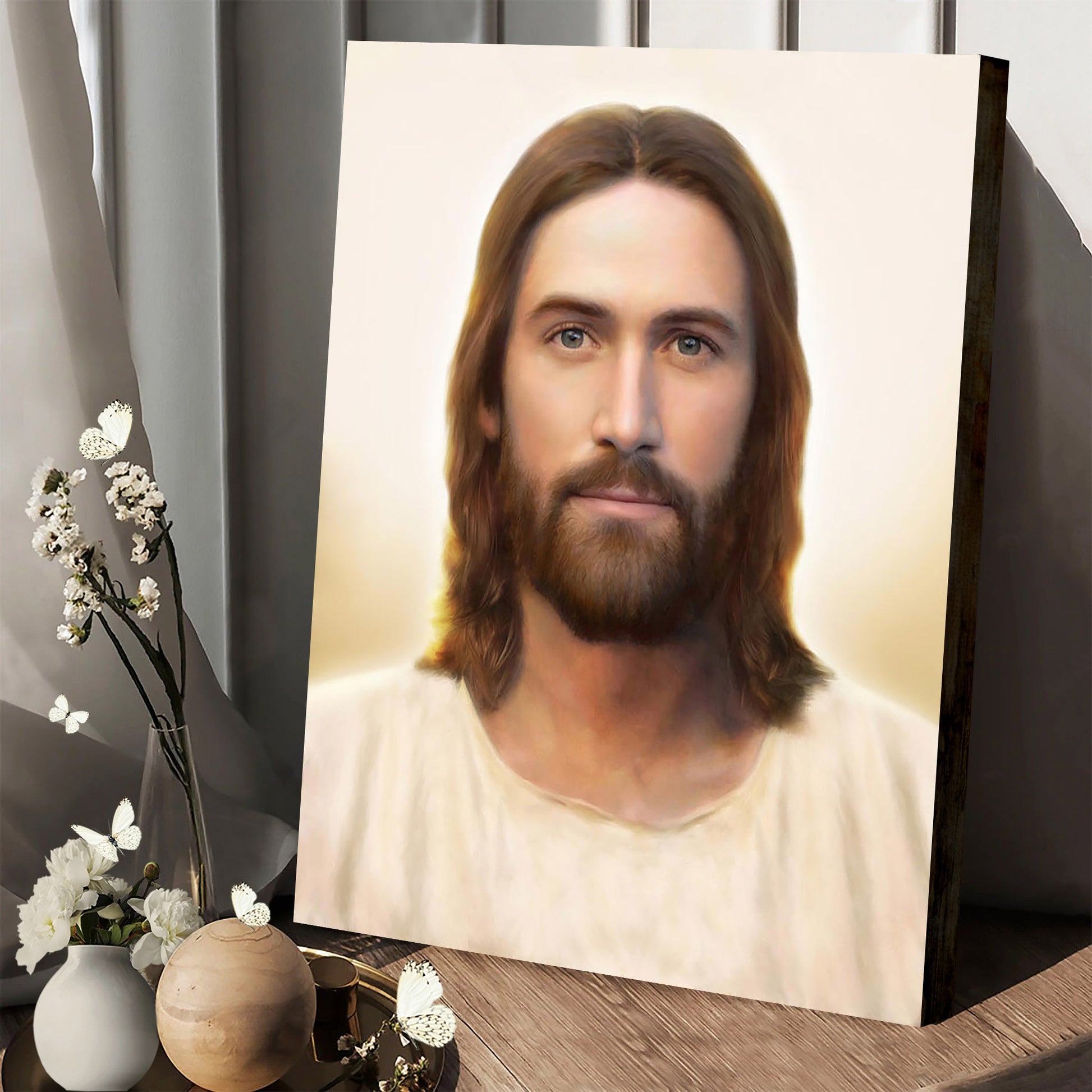 Light Of The World Brent Borup  Canvas Wall Art - Jesus Canvas Pictures - Christian Wall Art