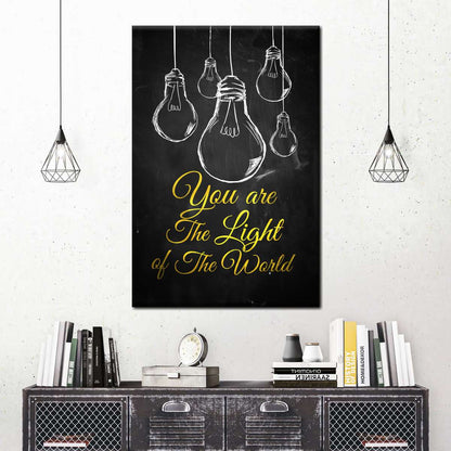 Light Of The World Canvas Wall Art - Canvas Religious Wall Art - Christian Wall Decor Living Room