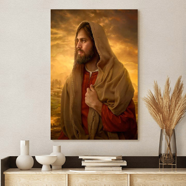 Light Of The World Canvas Wall Art - Jesus Picture - Jesus Portrait Canvas
