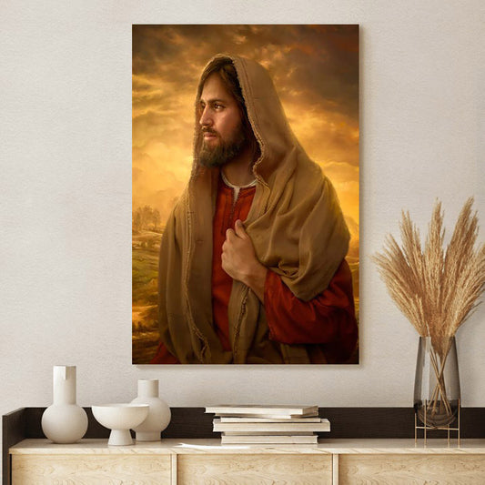 Light Of The World Canvas Wall Art - Jesus Picture - Jesus Portrait Canvas