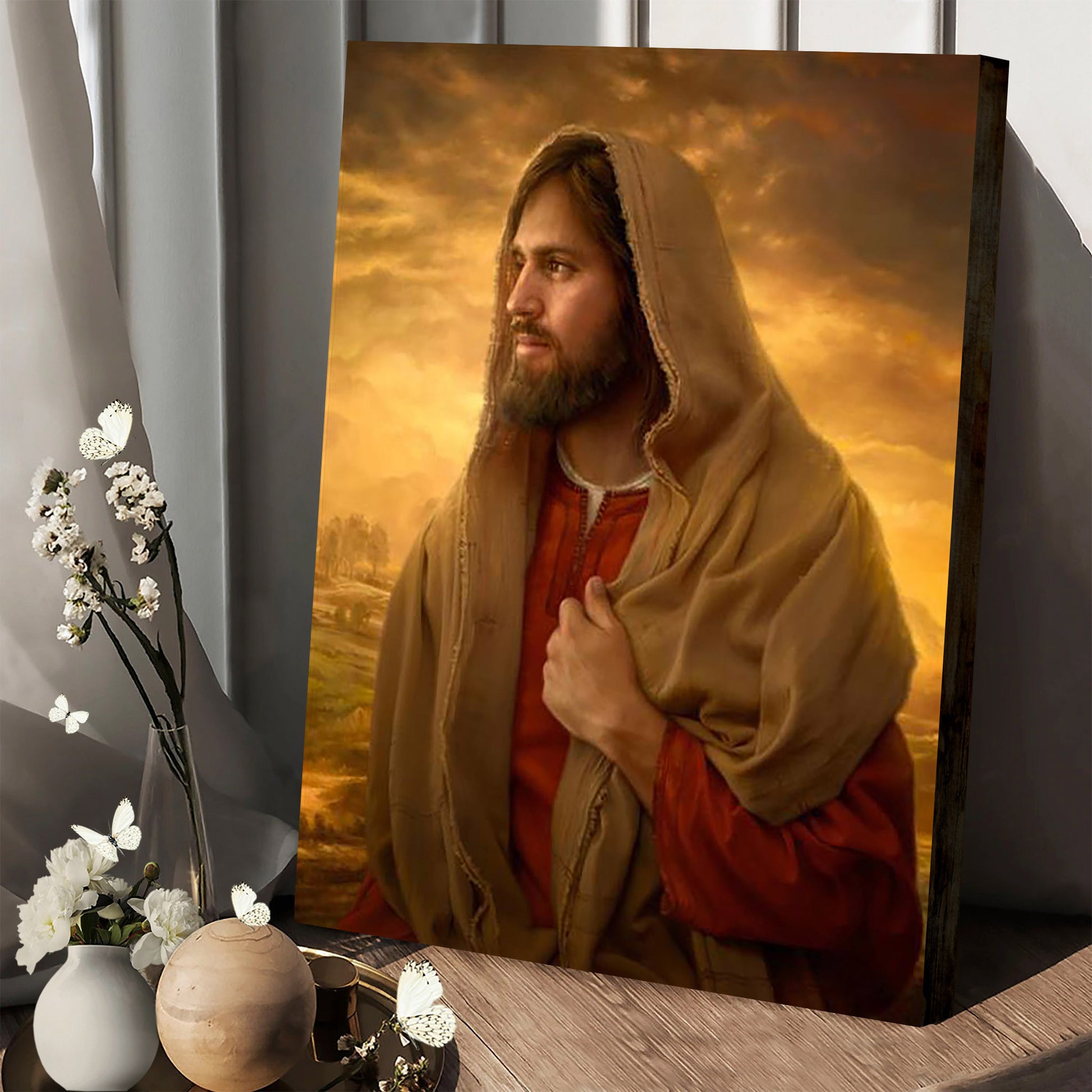 Light Of The World Canvas Wall Art - Jesus Picture - Jesus Portrait Canvas