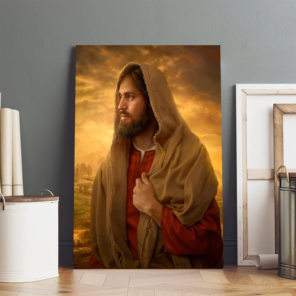 Light Of The World Canvas Wall Art - Jesus Picture - Jesus Portrait Canvas