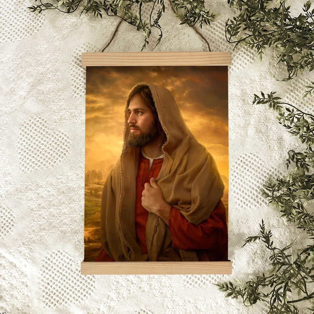 Light Of The World Hanging Canvas Wall Art - Jesus Picture - Jesus Portrait Canvas - Religious Canvas