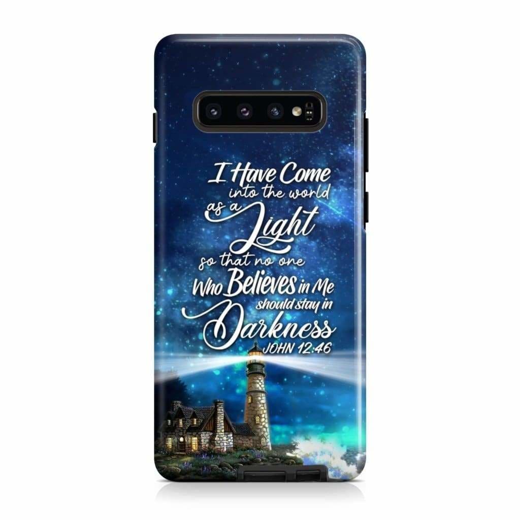 Lighthouse John 1246 I Have Come Into The World As A Light Phone Case - Scripture Phone Cases - Iphone Cases Christian