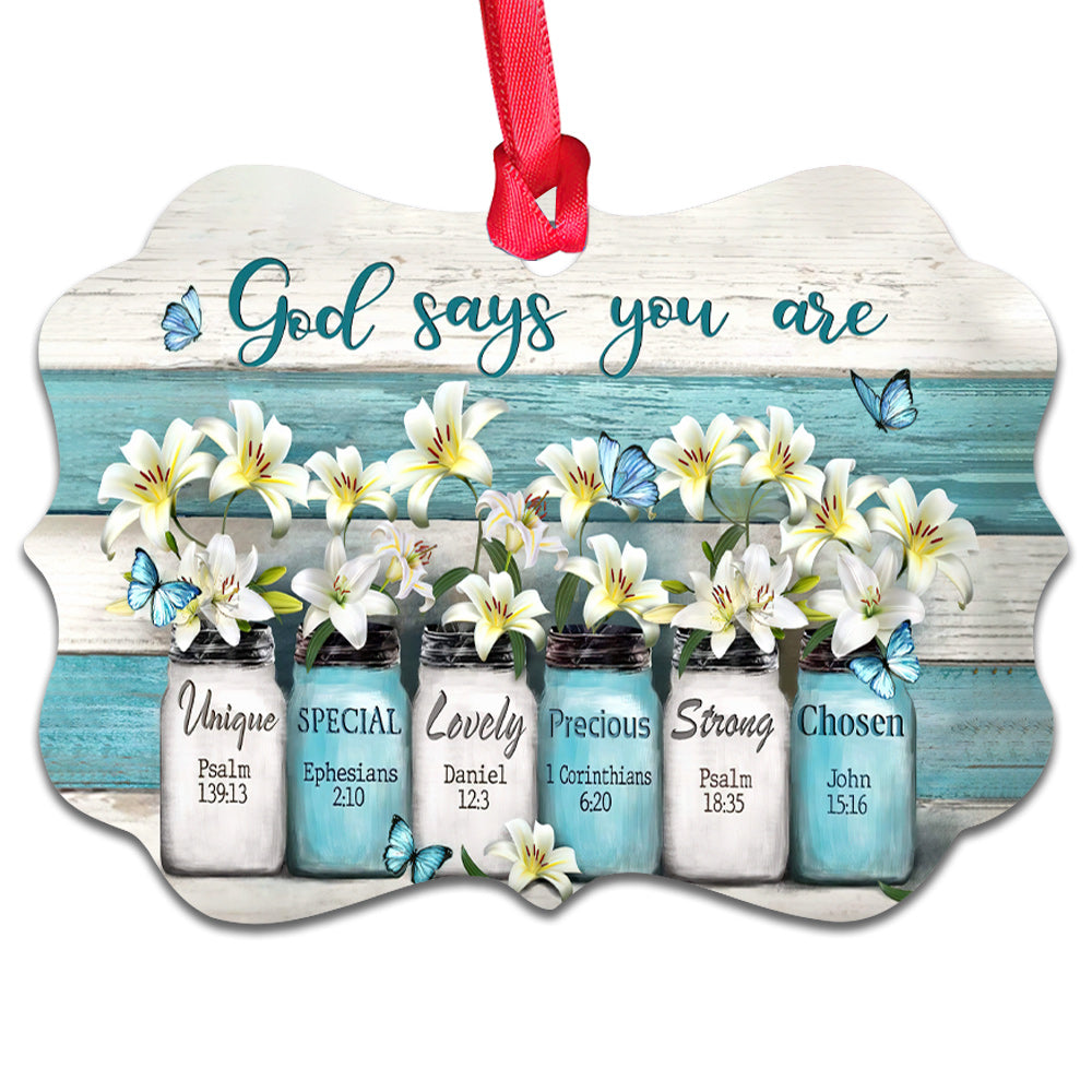 Lily Flower God Says Ornament - Christmas Ornament - Ciaocustom