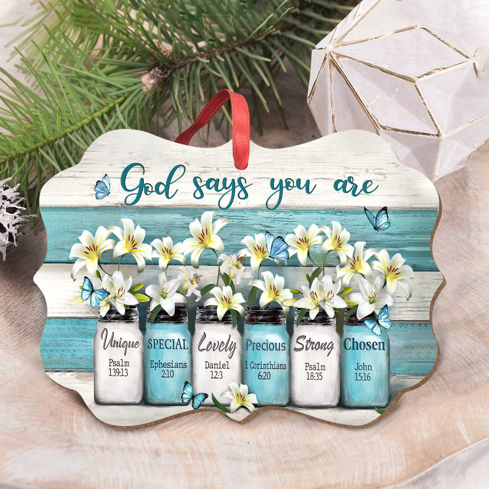 Lily Flower God Says Ornament - Christmas Ornament - Ciaocustom