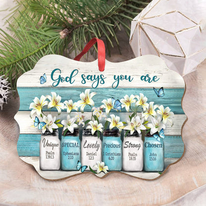 Lily Flower God Says Ornament - Christmas Ornament - Ciaocustom