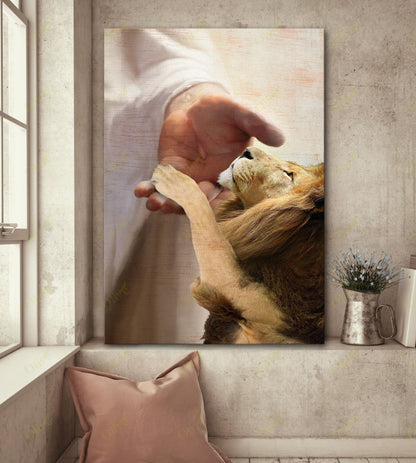 Lion - Take My Hand Canvas - Canvas Decor Ideas