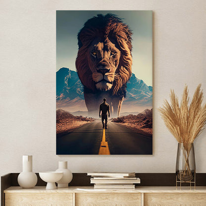 Lion Art - Jesus Christ Canvas - Christian Wall Art