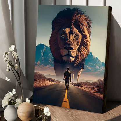 Lion Art - Jesus Christ Canvas - Christian Wall Art