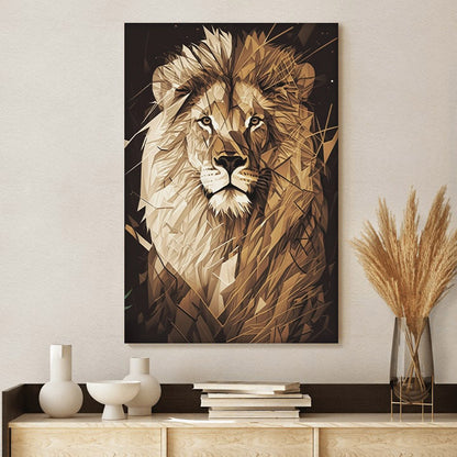 Lion Art 1 - Jesus Christ Canvas - Christian Wall Art