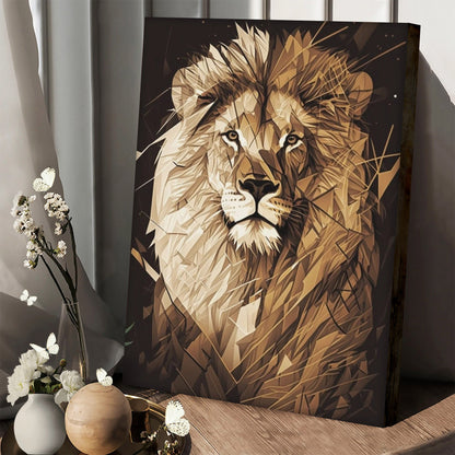 Lion Art 1 - Jesus Christ Canvas - Christian Wall Art