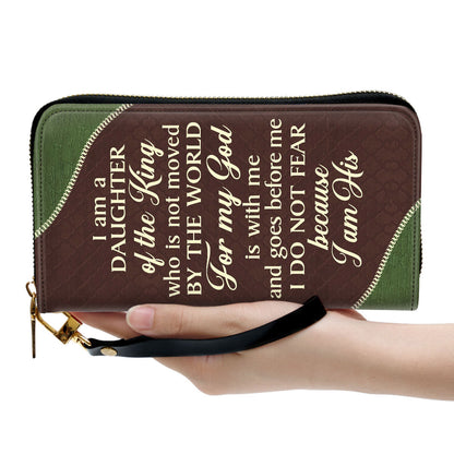 Lion I Am A Daughter Of The King Inspirational Gifts For Women Clutch Purse For Women - Personalized Name - Christian Gifts For Women