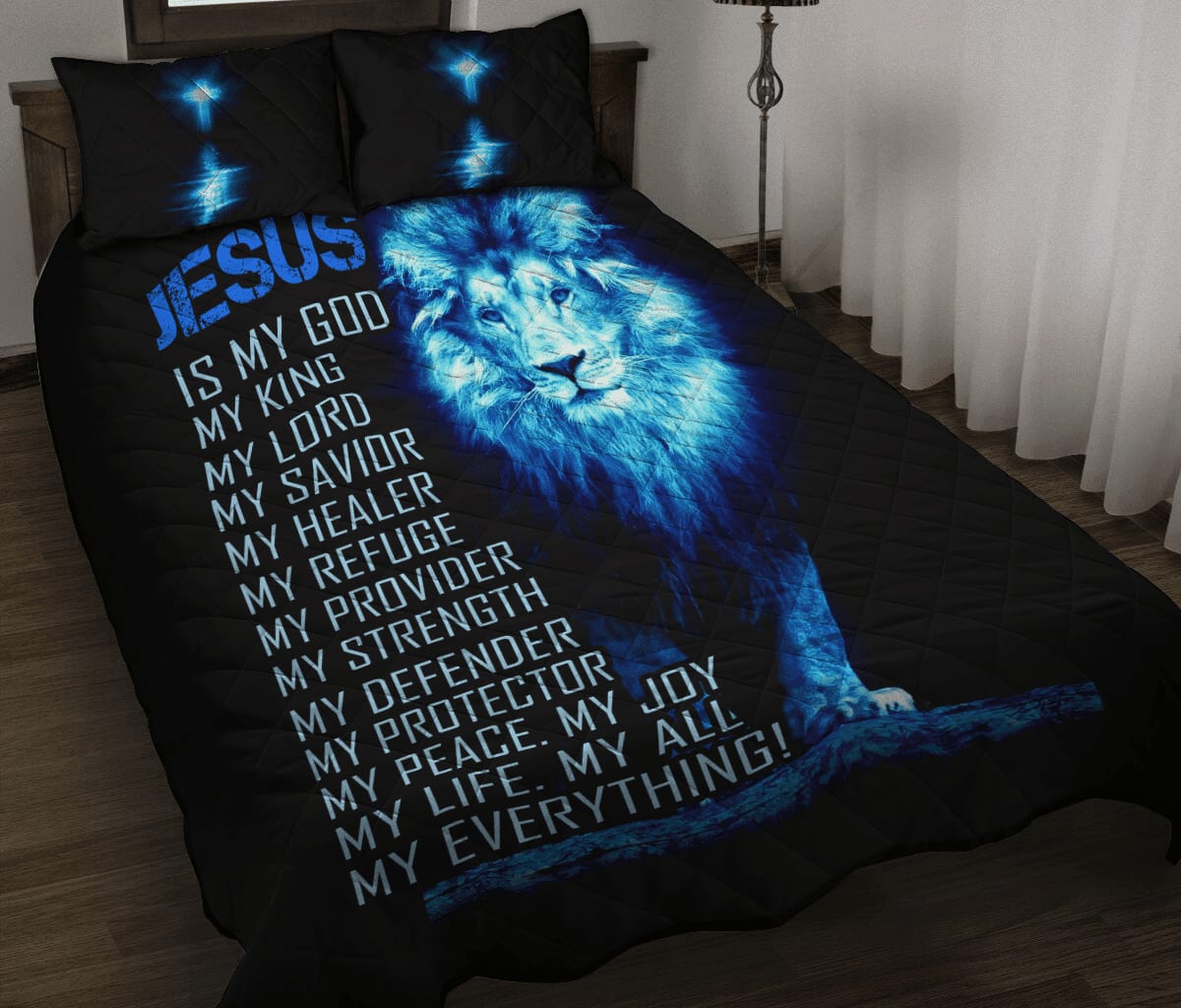 Lion Jesus Bedding Set - Christian Bedding Sets