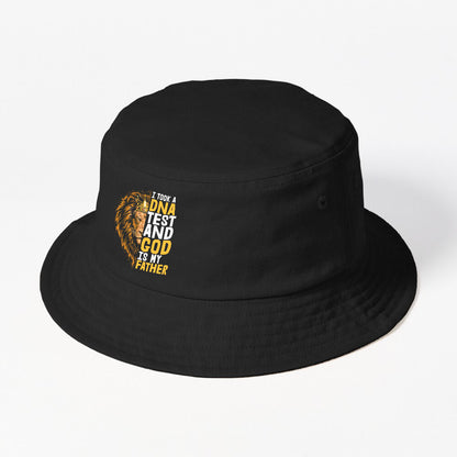 Lion Jesus Christian God Is My Father Dna Test Bucket Hat